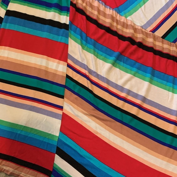 Kaktus Maxi Elastic Waist Multi Colored Skirt Medium - Picture 5 of 10